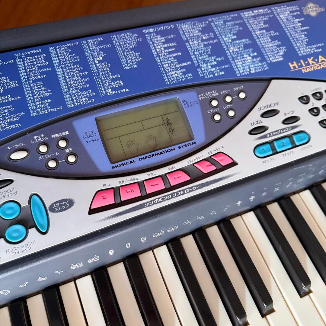 CASIO LK-55 光ナビゲーション61鍵 電子キーボード