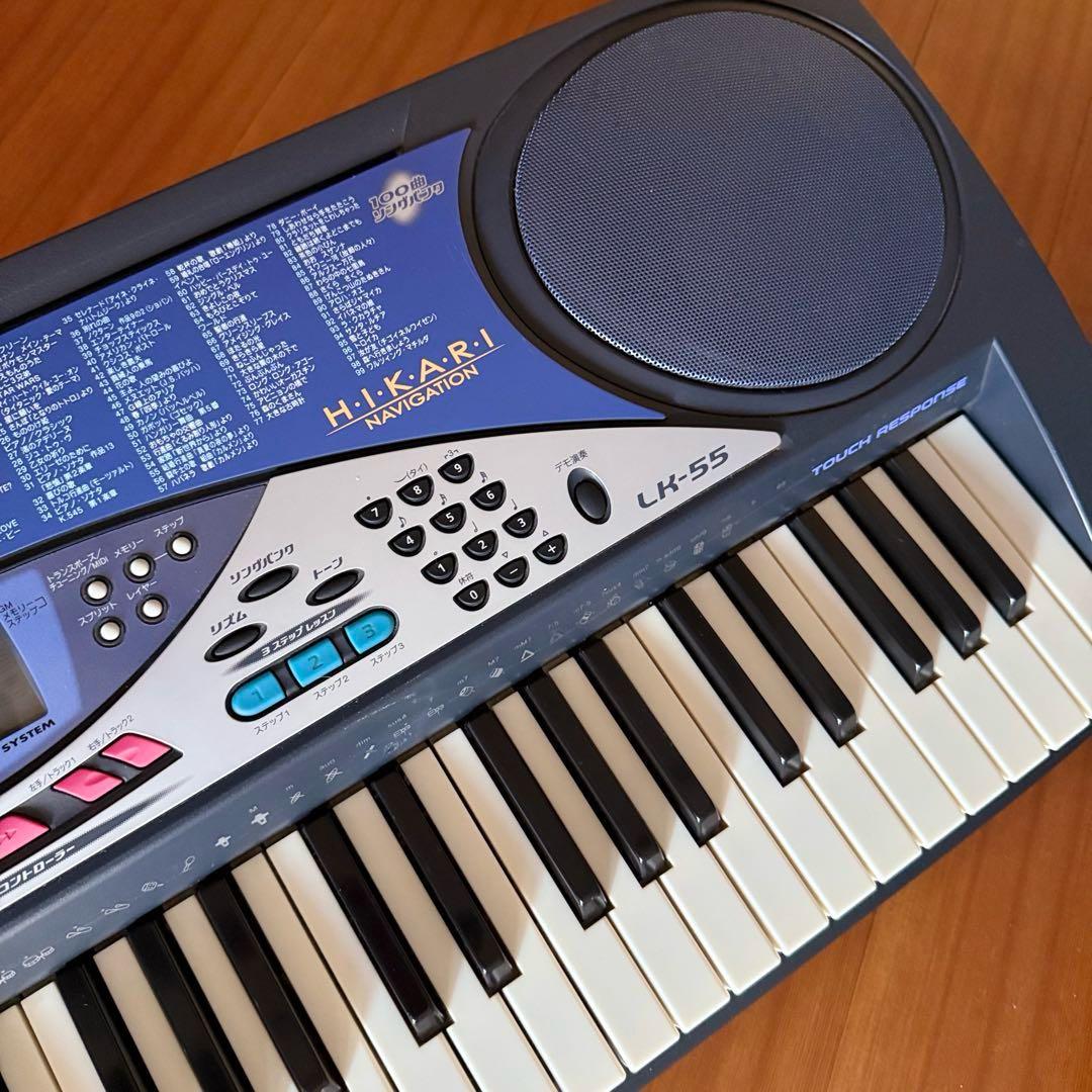 CASIO LK-55 光ナビゲーション61鍵 電子キーボード