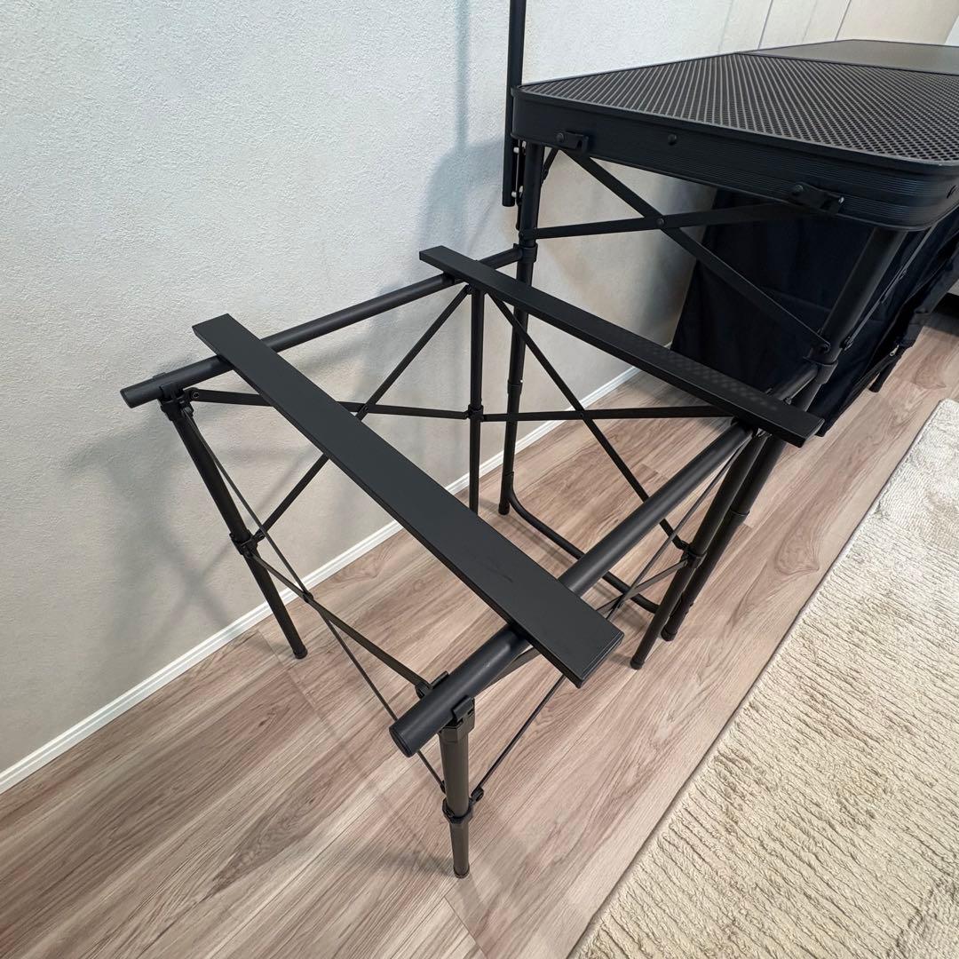 DoD キッチンテーブル クッキングキング ブラック TB5-723-BK