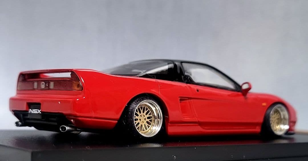 1/43　ホンダ　NSX改　BB-LM　ゴールド　アルミ製　深リム