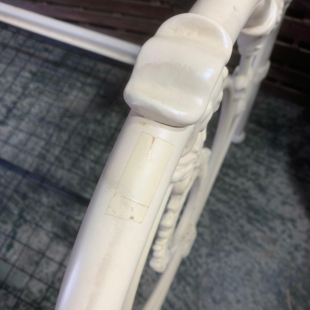 K927 ローラアシュレイ シングル ベッド フレーム ホワイト