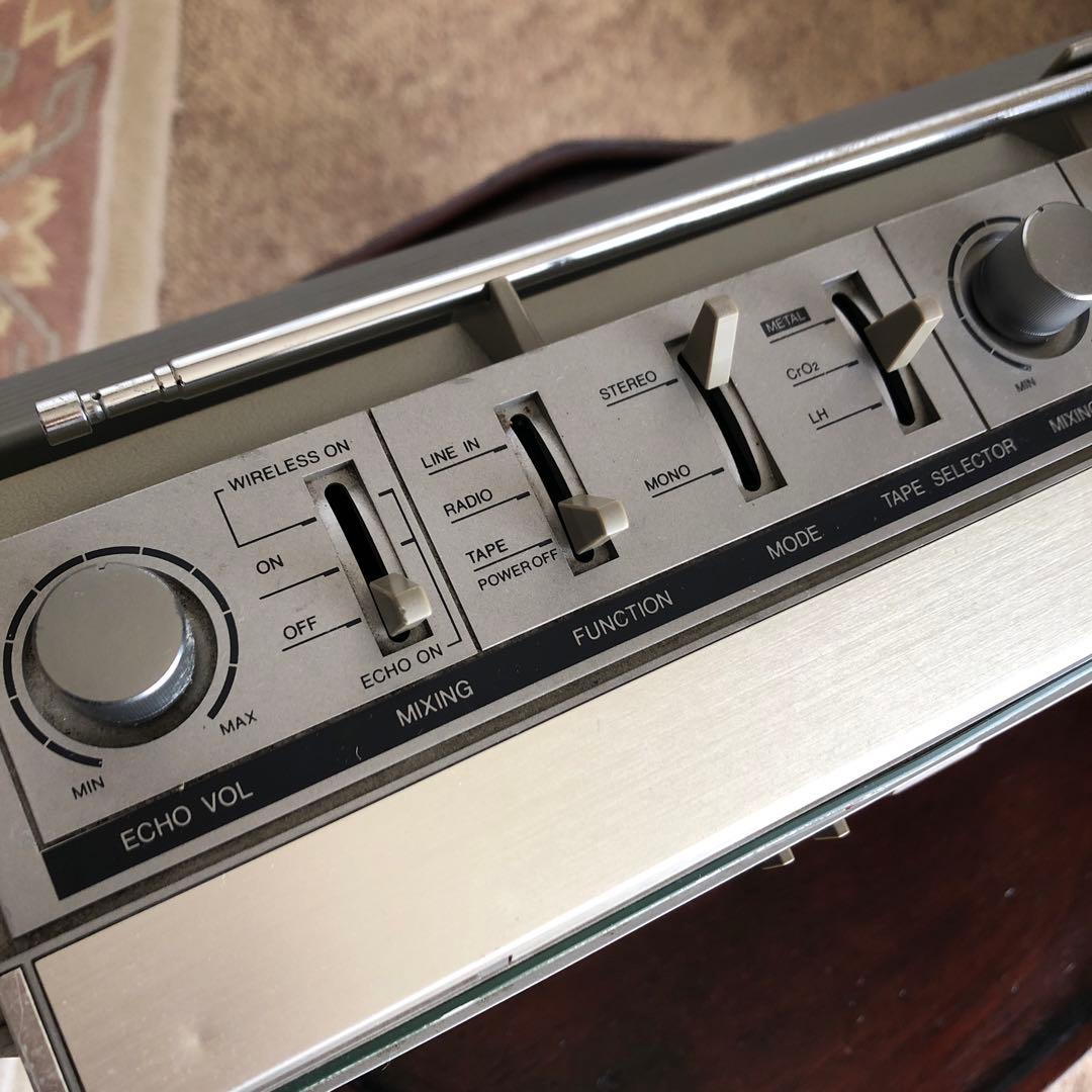 AIWA アイワ　FMAMラジカセ　Jー55 　日本製　レトロ　カセットジャンク