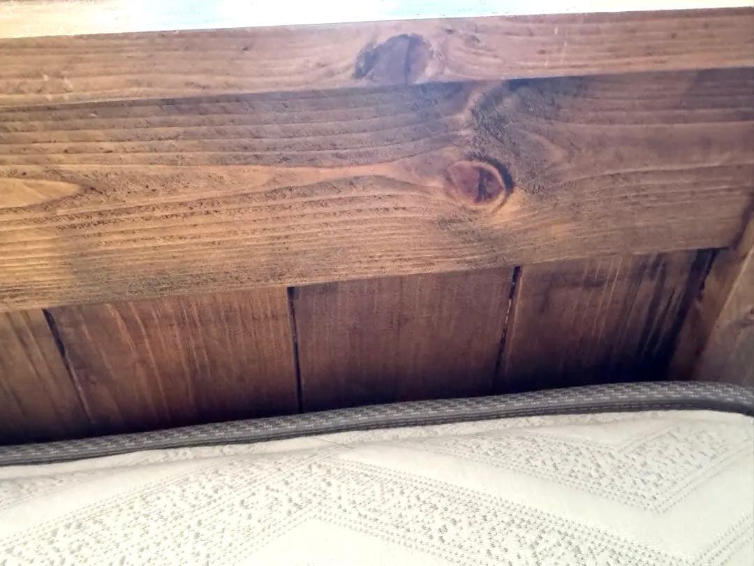 ダブルベッド　フレームのみ　マドリッドコレクション　天然木