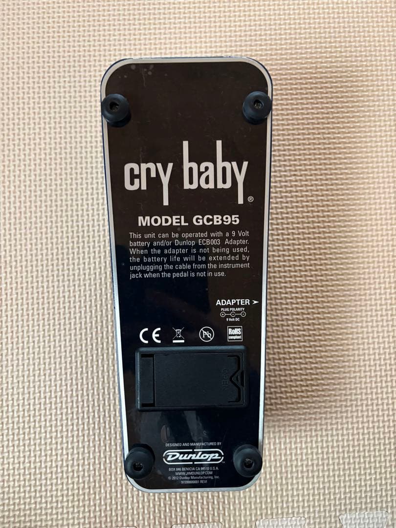 【限定モデル】Jim dunlop Cry Baby GCB95BLMワウペダル