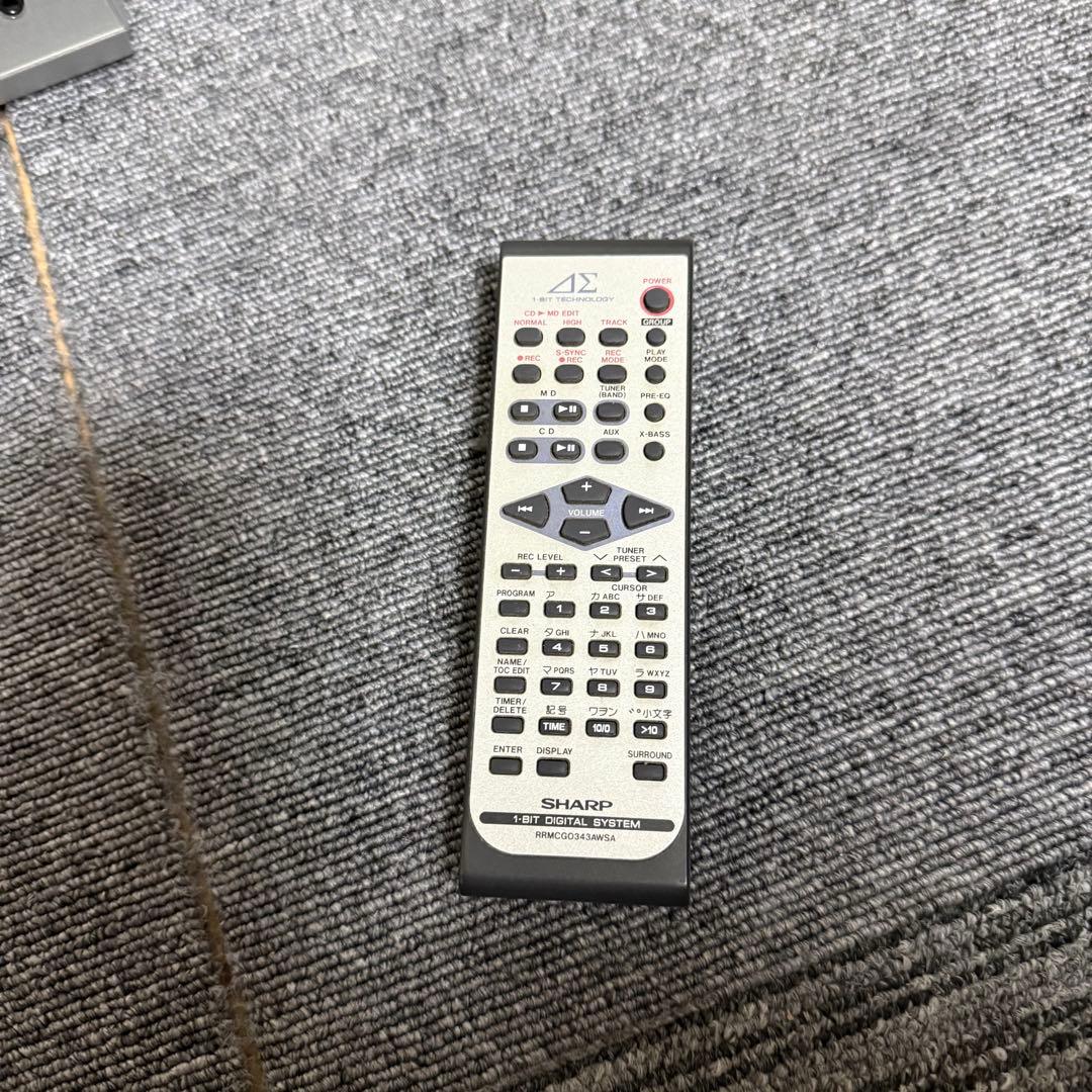 【極美品】　動作確認済み　シャープ　MDコンポ　SD-CX8