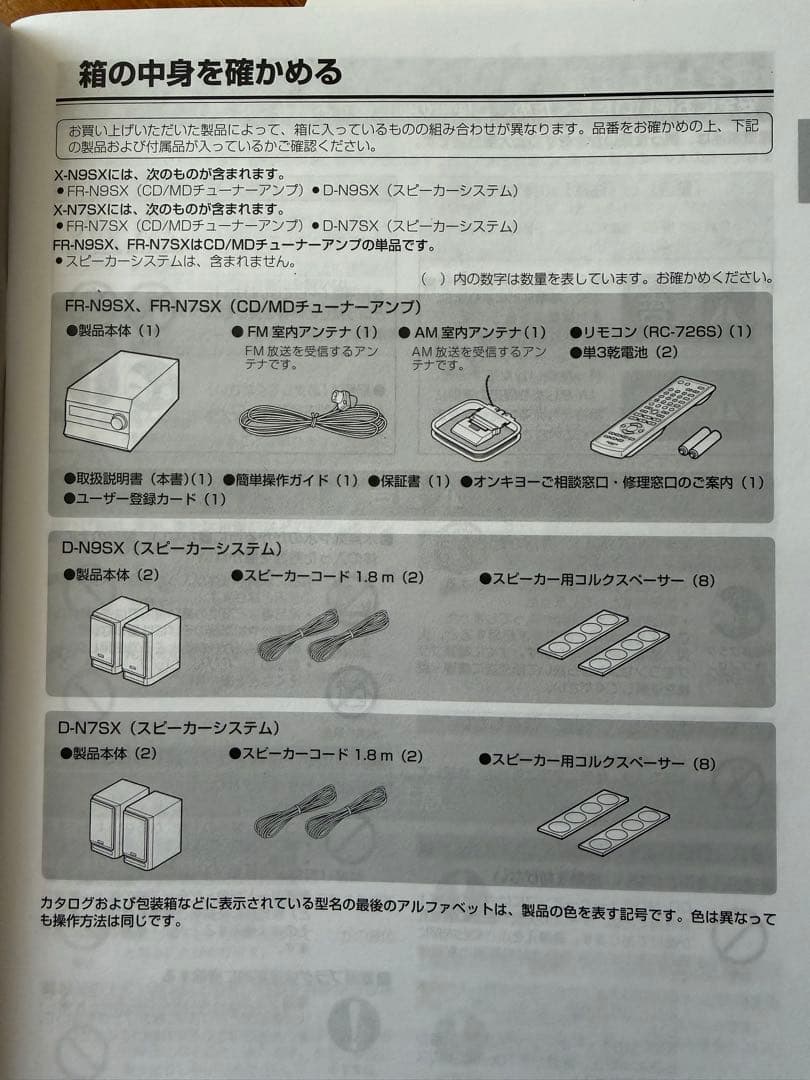 ONKYO CD/MD/USBレシーバー チューナーアンプ FR-N7SX