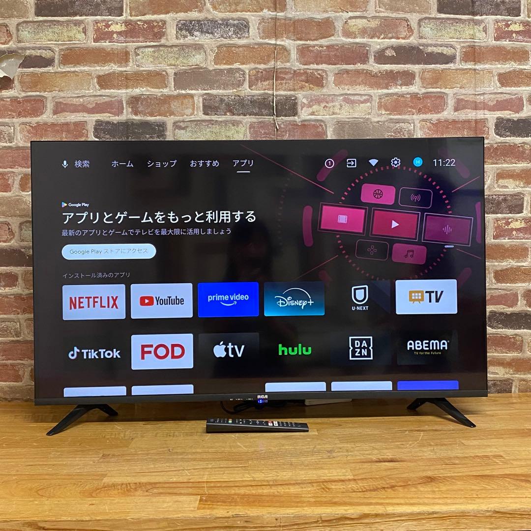 RCA 43V型 4K チューナーレス 液晶テレビ RCA-43N1 アプリ○