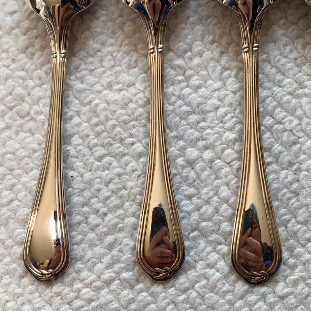 美品　クリストフル　コーヒースプーン　6本セット　銀メッキ　FRANCE刻印あり