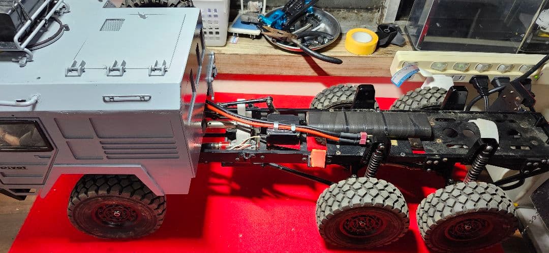 ラジコン　クローラー　Rc 4WD グレー 希少！サーボ、アンプ付き！送料込み