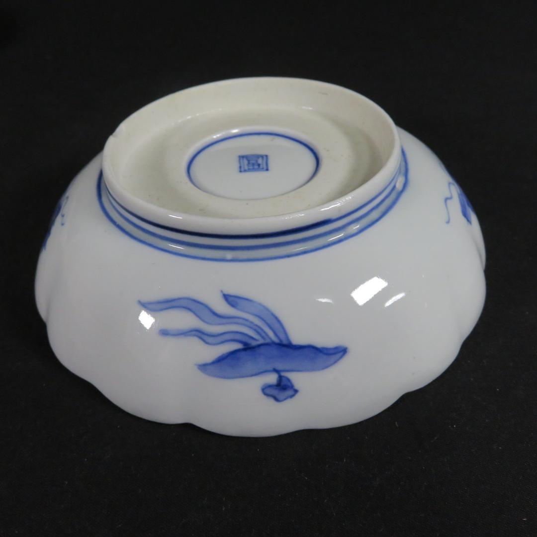 小皿 4枚 色絵 金彩 古伊万里 鳥 銘 江戸時代