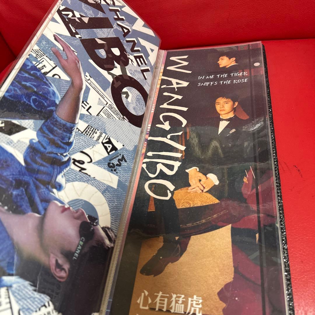 王一博手幅 60枚収納冊付き