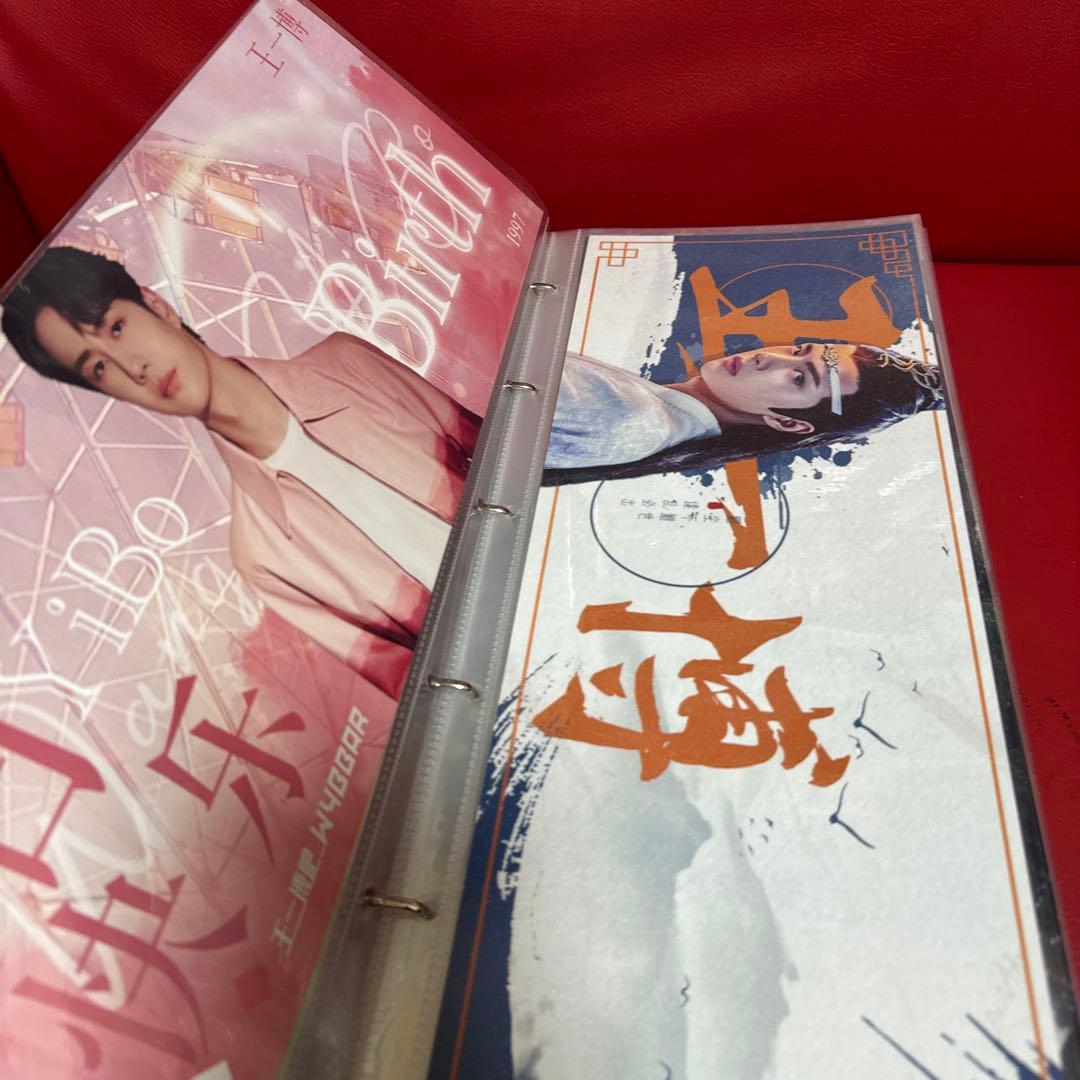 王一博手幅 60枚収納冊付き