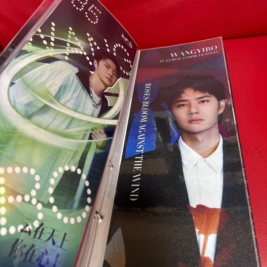 王一博手幅 60枚収納冊付き