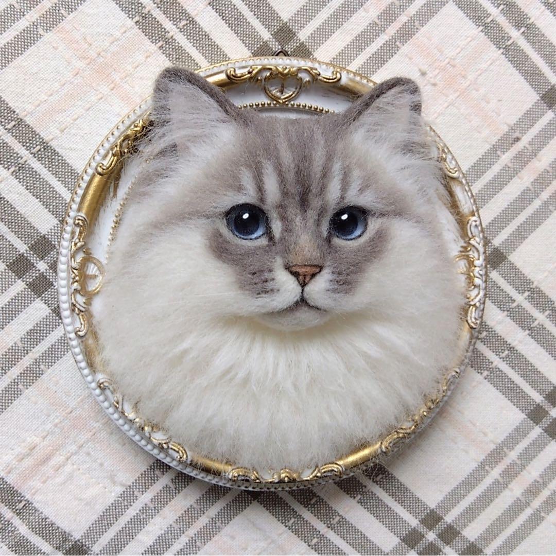 羊毛フェルト 猫 ハンドメイド Lala