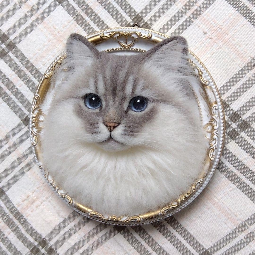 羊毛フェルト 猫 ハンドメイド Lala