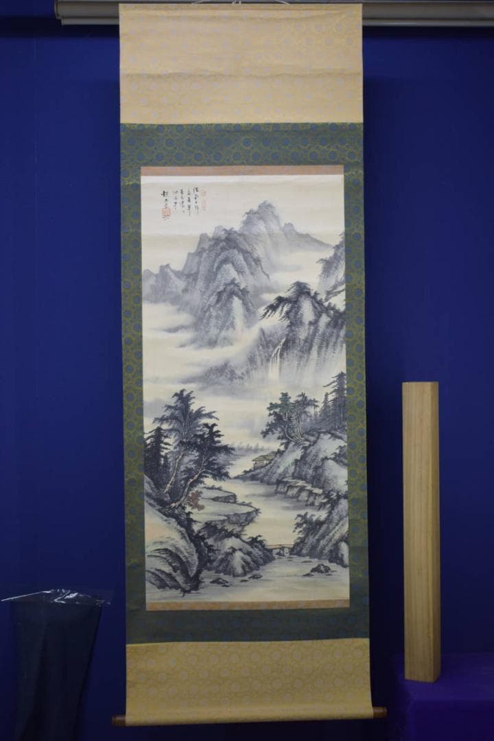 不詳/作者不詳/山水図/布袋屋掛軸HH-427