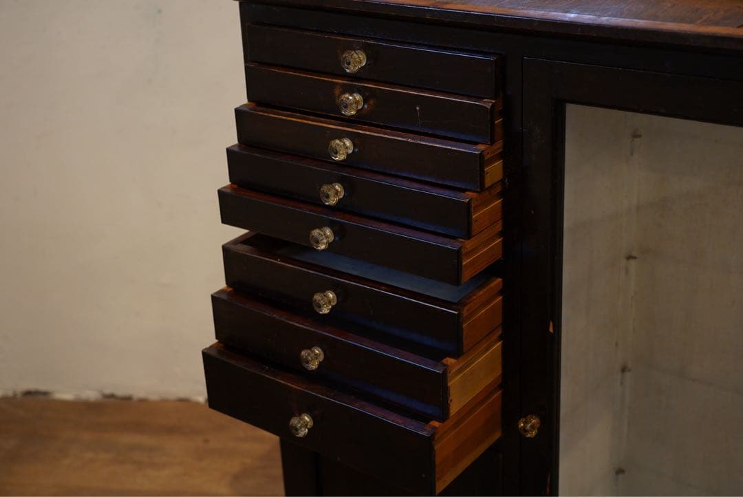 デンタルキャビネット　ジャパンビンテージ　昭和初期　ケビント 飾り棚