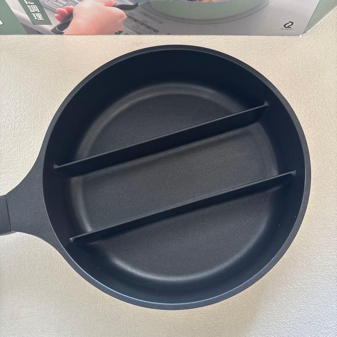 ダブルクック 片手鍋&センターエッグトリプルパンmini カフェラテ