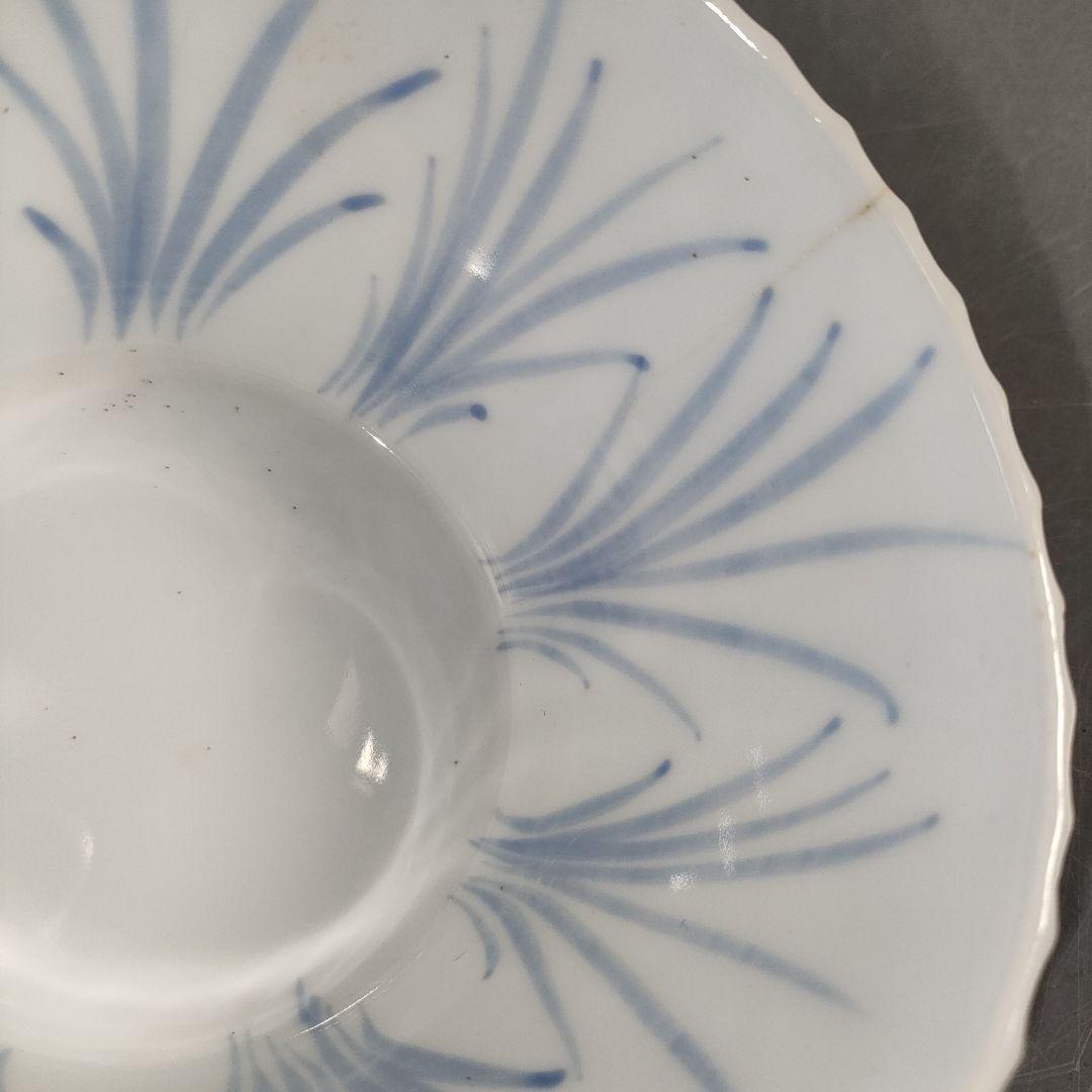 A1258-8/在銘/染付唐草文向付19客/銘々皿/飾鉢/盛鉢/菓子鉢/懐石道具