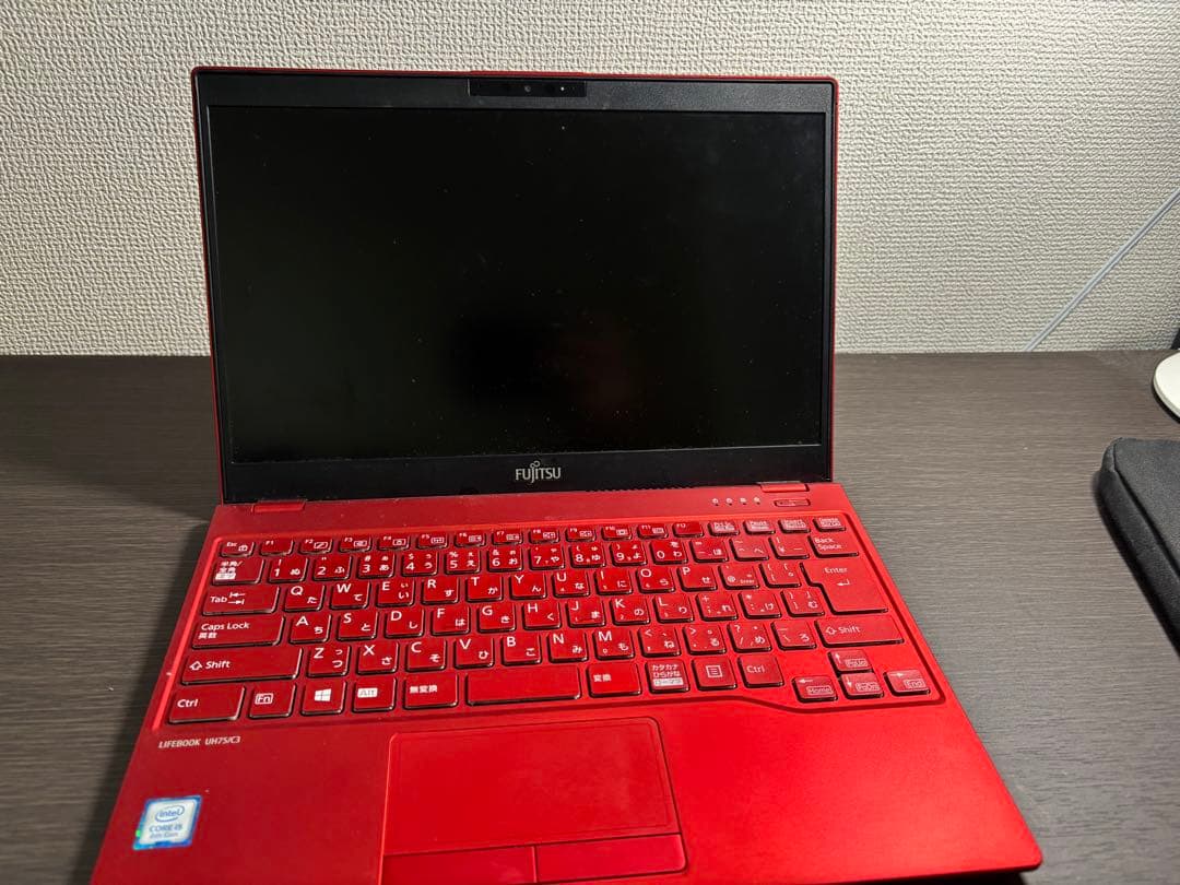 【ジャンク】富士通 LIFEBOOK UH75/C3 赤 軽量モデル