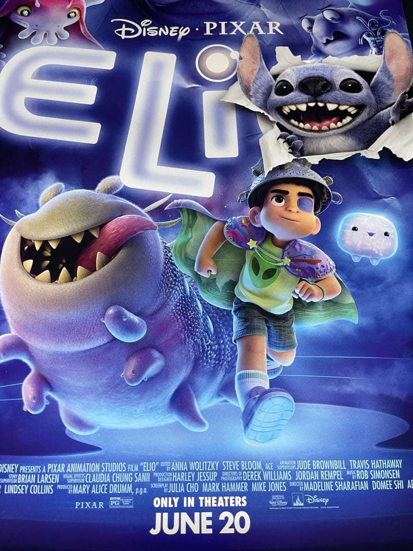 *枚数限定*映画館用両面印刷ポスターUS版:リロ＆スティッチ 星つなぎのエリオ