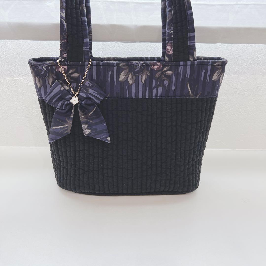 とんみページ☆リバティローズ・スワッグトートバッグ