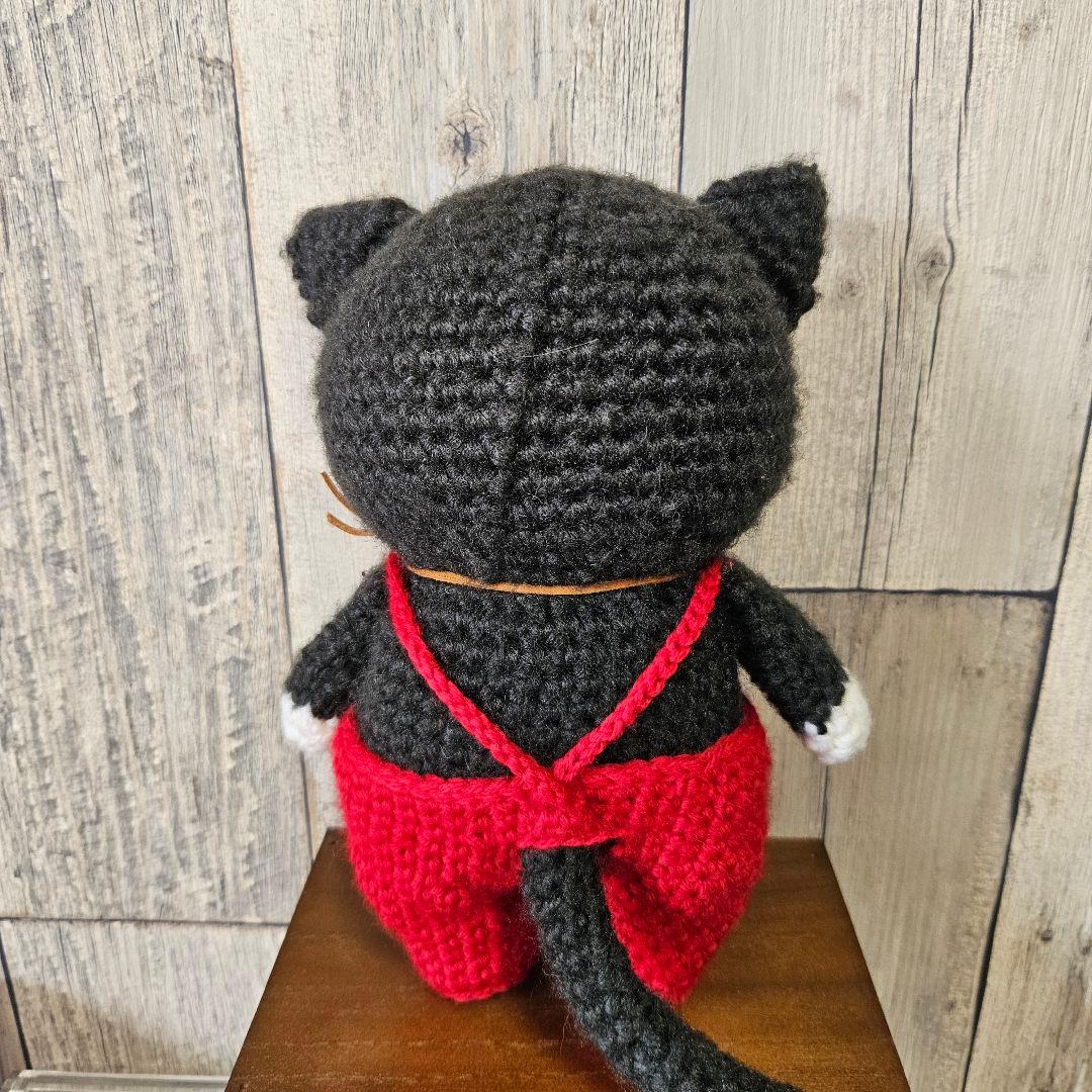 【美品】Aroma-ma アロママさま 黒猫あみぐるみ