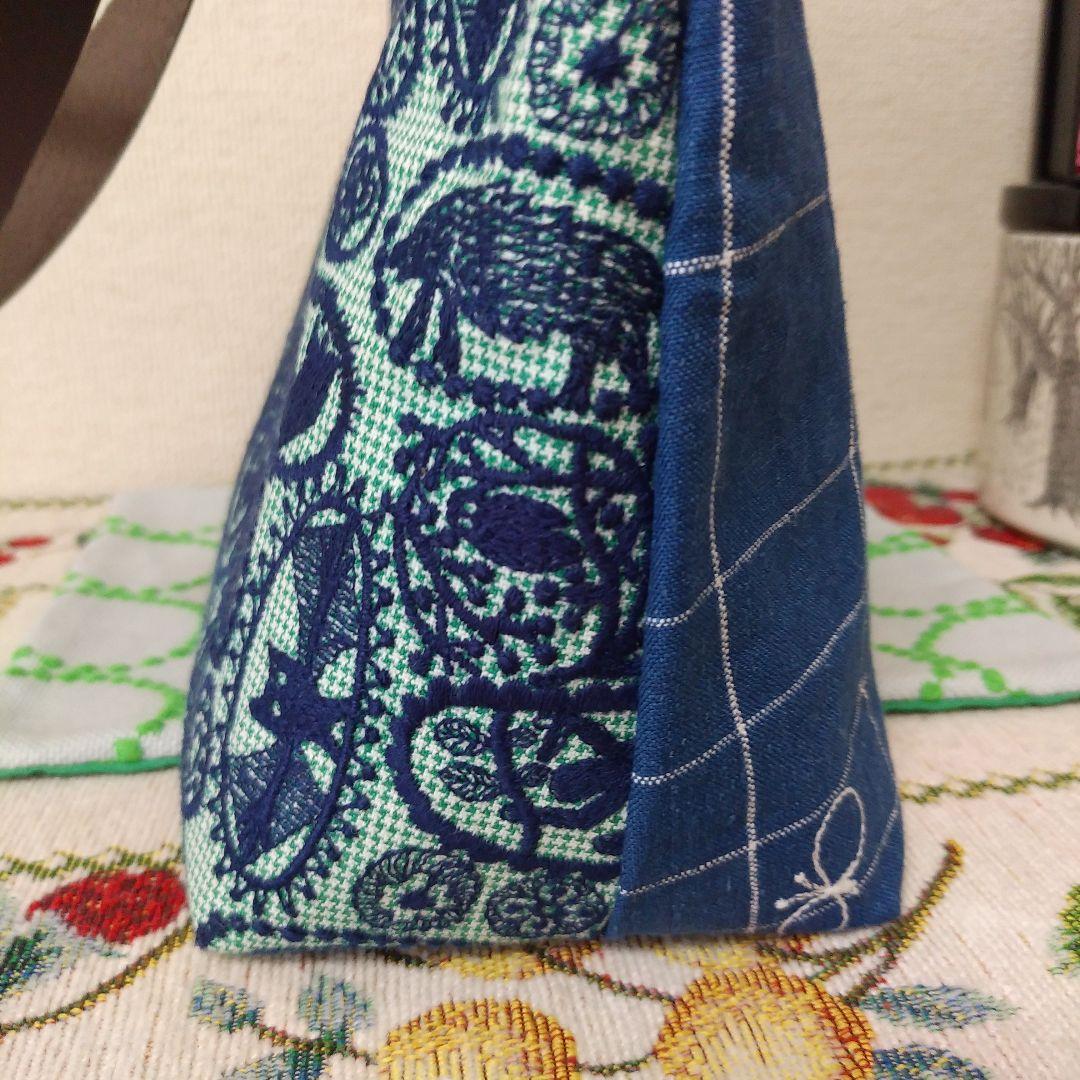 ミナペルホネン　ジャングルレリーフ/チョウチョ　バッグ　ハンドメイド