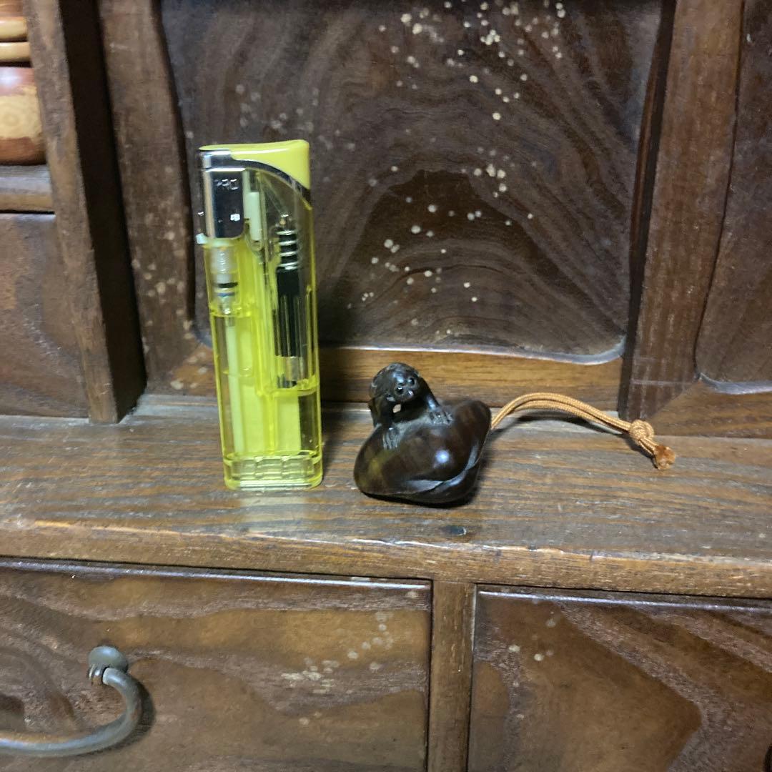 根付け　骨董品