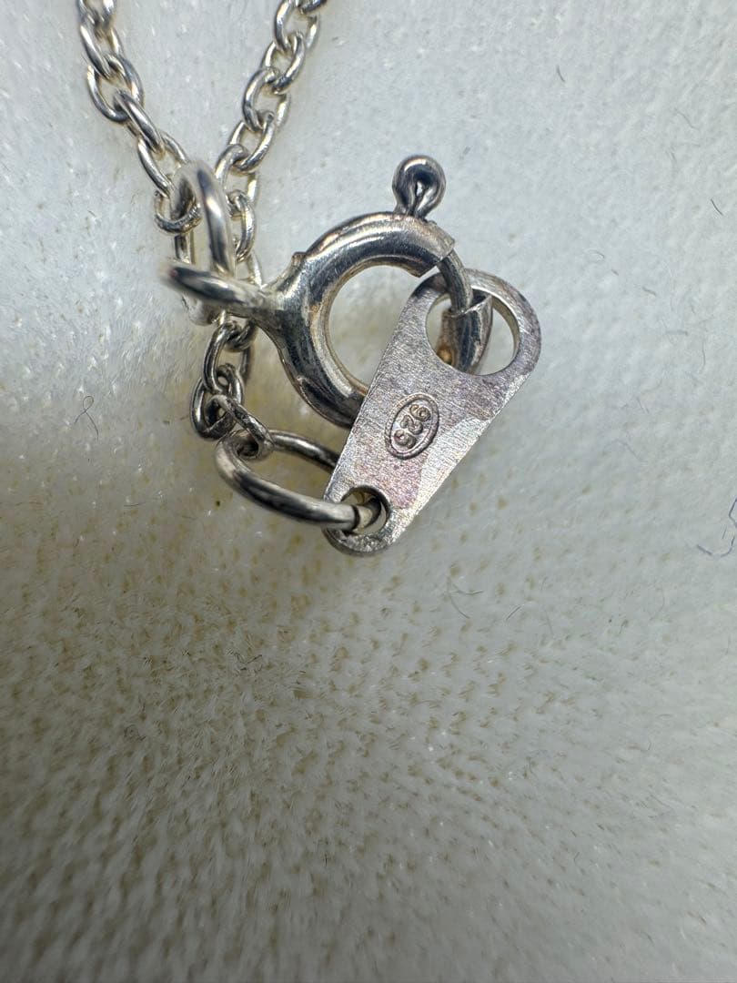 14K 585 金使用 ゾウゲ風 ペンダントトップ シルバー925チェーン付き