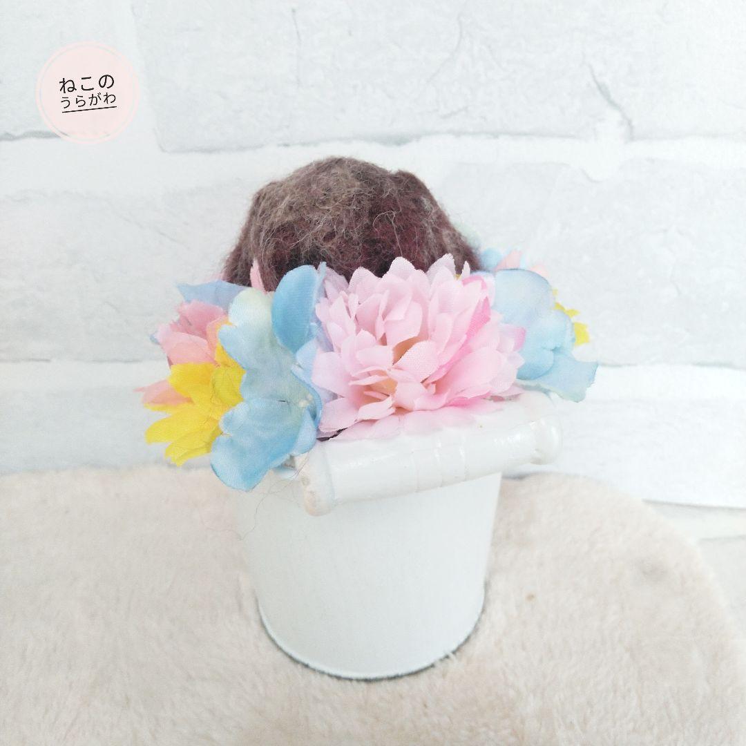 ♥️羊毛フェルト♥️ミニチュアダックスちゃん&アレンジメント♪