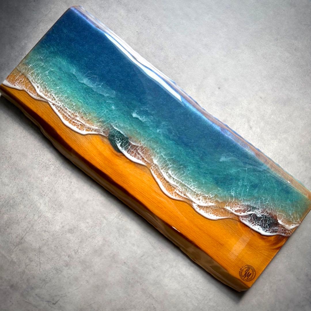Sea Wood Collection - 波音の調べ【無垢 一枚板 耳付き】