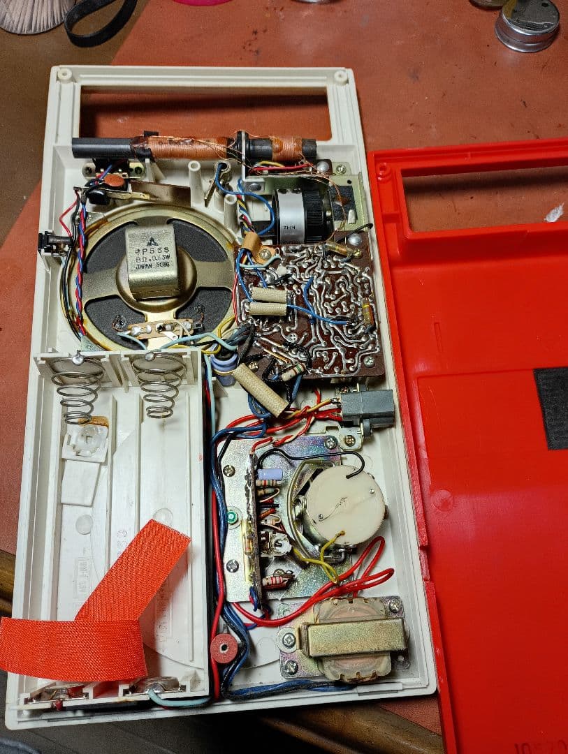 ポータブルレコードプレーヤー　ナショナルSF-550 動作品　昭和レトロ