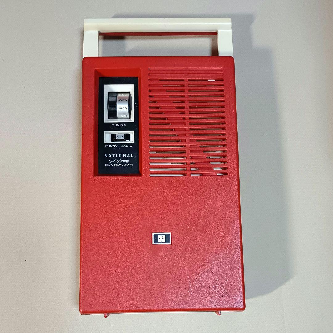 ポータブルレコードプレーヤー　ナショナルSF-550 動作品　昭和レトロ