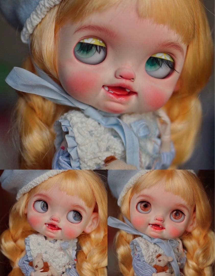 カスタムブライス 海外作家様 笑顔 幼い 乳歯 鈴ちゃん カスタム人形 まんまる