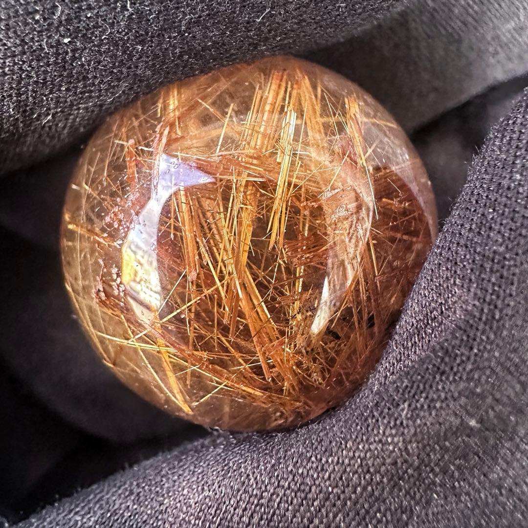 【財運・金運・事業運up❗️】帝王秘宝極美❗️タイチンルチル丸玉 スフィアA1266