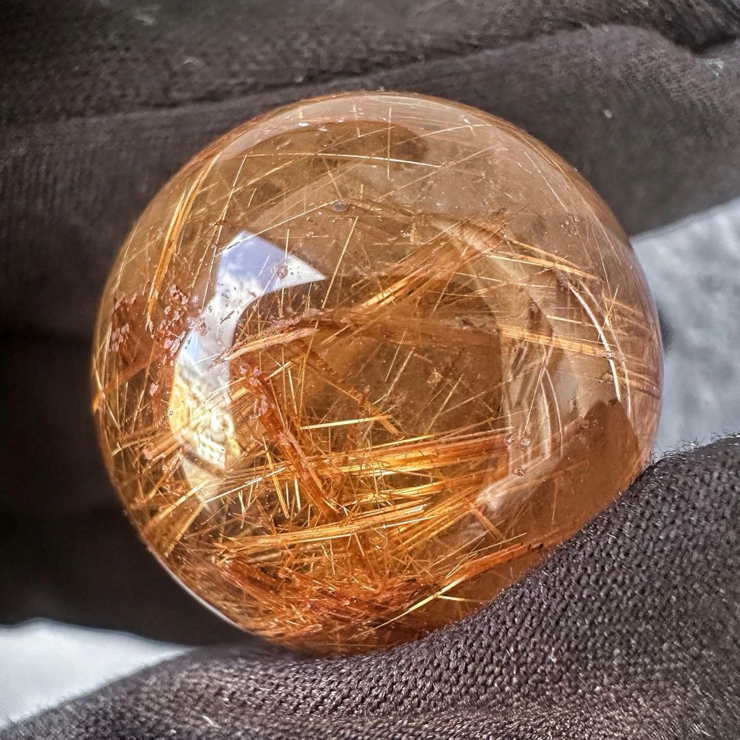 【財運・金運・事業運up❗️】帝王秘宝極美❗️タイチンルチル丸玉 スフィアA1266