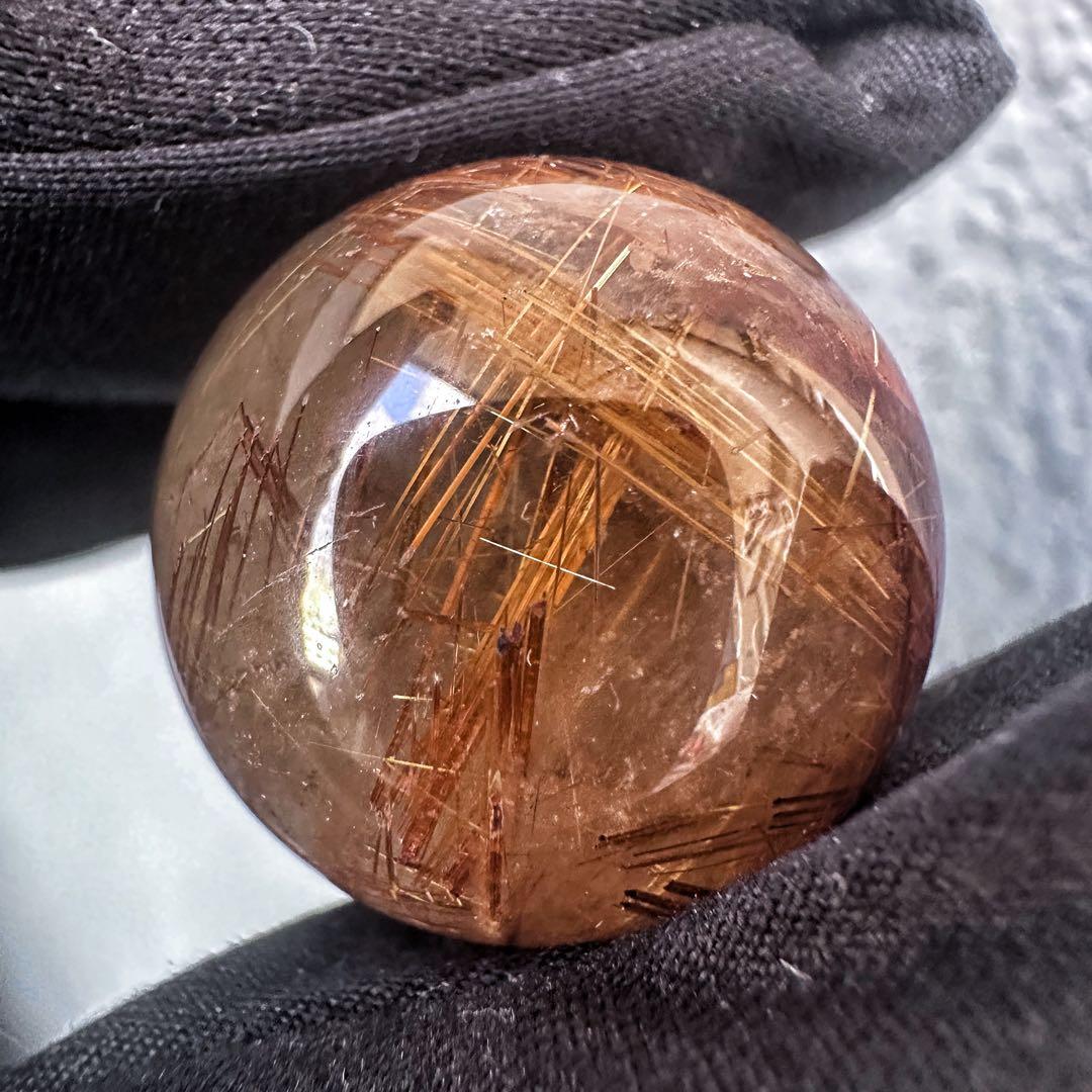 【財運・金運・事業運up❗️】帝王秘宝極美❗️タイチンルチル丸玉 スフィアA1266