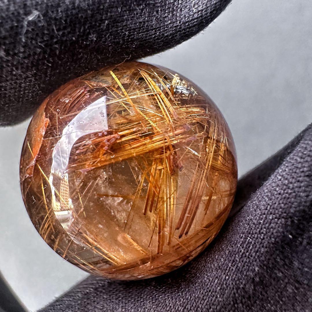 【財運・金運・事業運up❗️】帝王秘宝極美❗️タイチンルチル丸玉 スフィアA1266