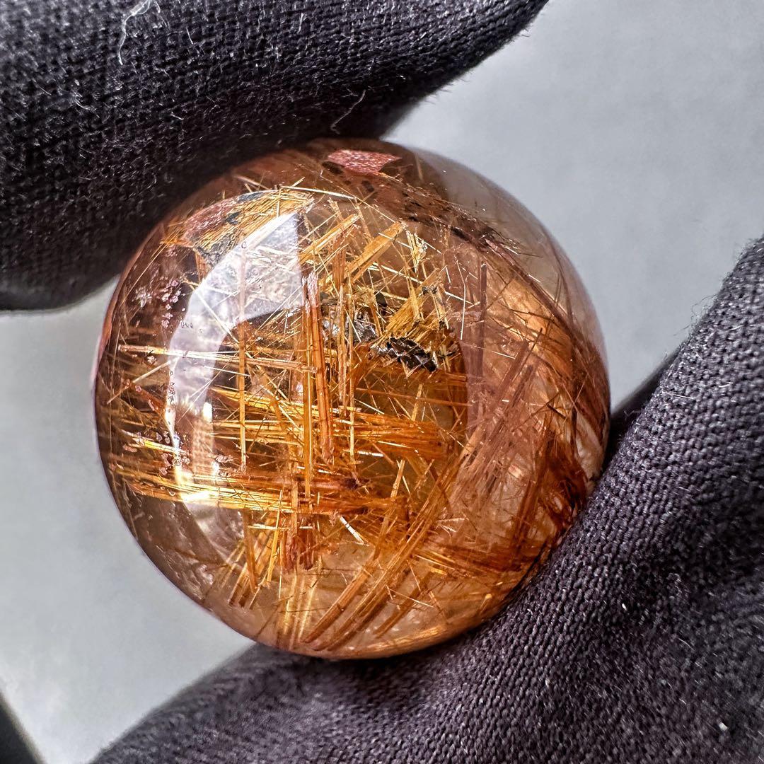 【財運・金運・事業運up❗️】帝王秘宝極美❗️タイチンルチル丸玉 スフィアA1266