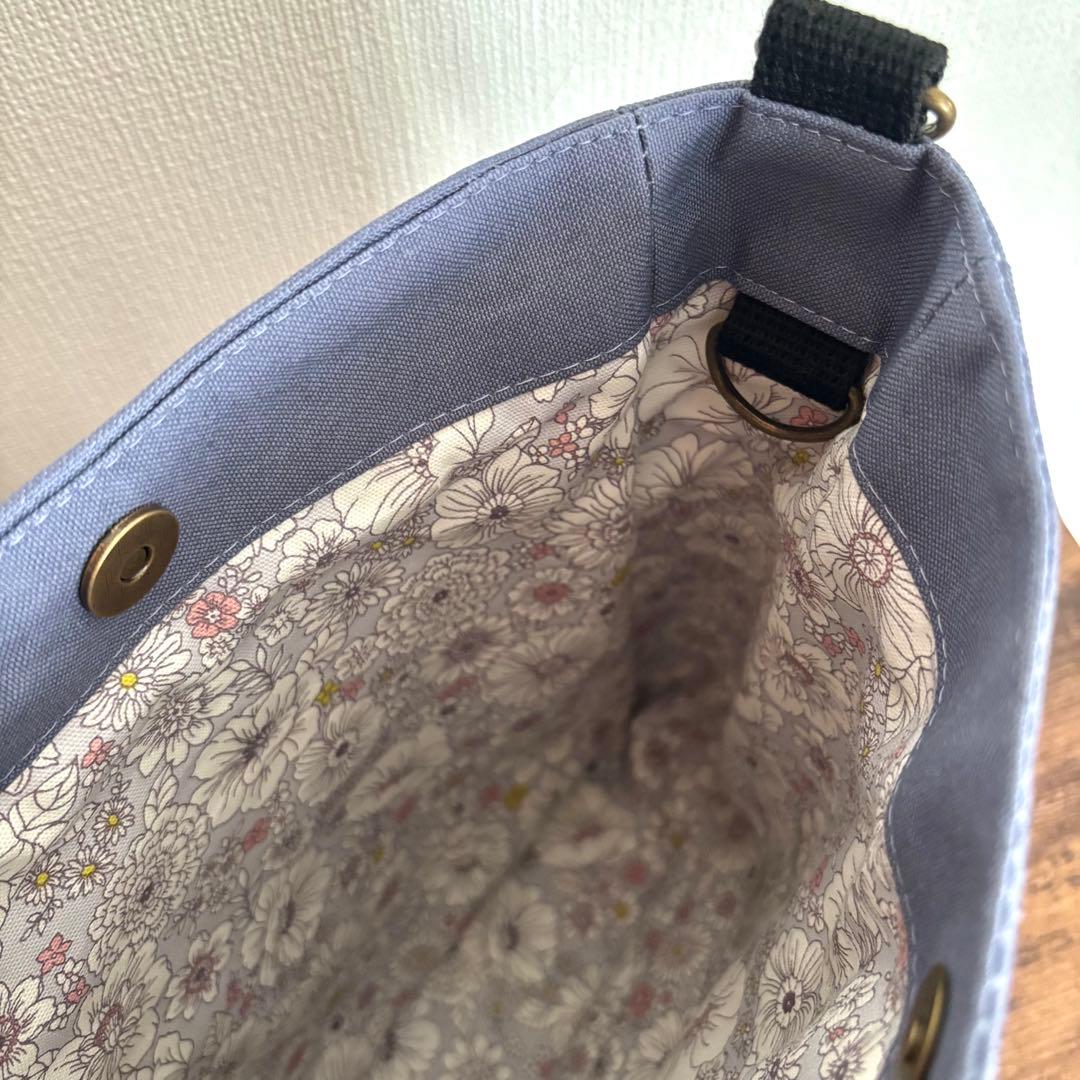 【ひな】ハンドメイドトートバッグ　帆布