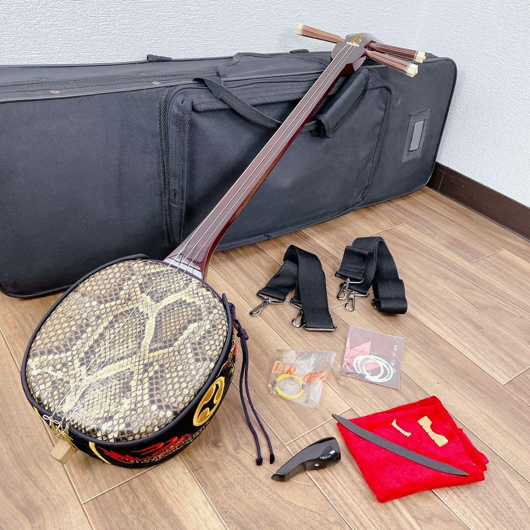蛇皮 沖縄 三線 民謡 和楽器
