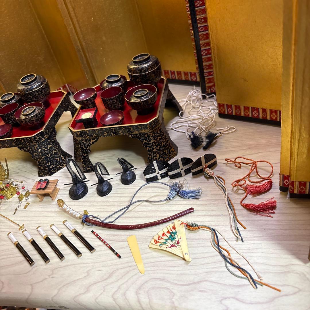 お雛様 お雛道具 昭和 木箱 骨董