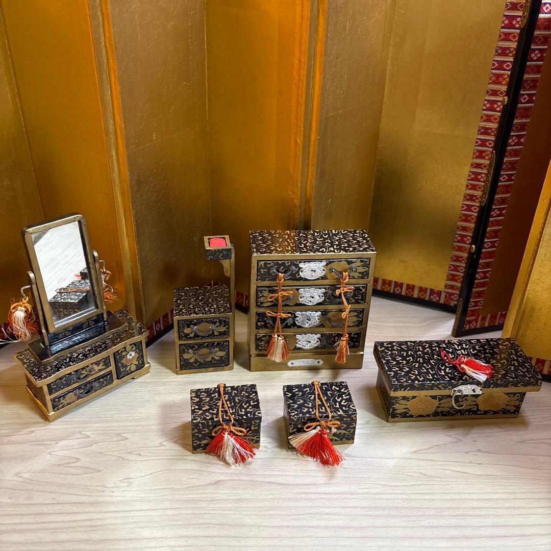 お雛様 お雛道具 昭和 木箱 骨董