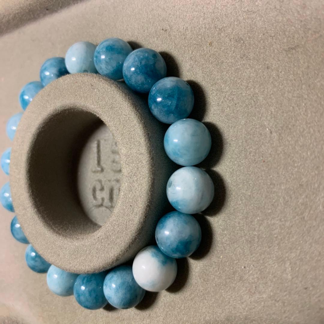 【最終大幅値下げ‼️】海のような淡い青の天然石 ラリマー ブレスレット