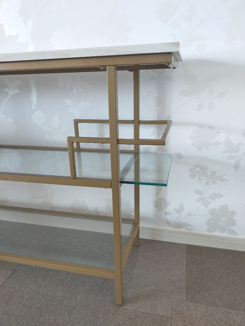 大理石調 コンソールテーブル