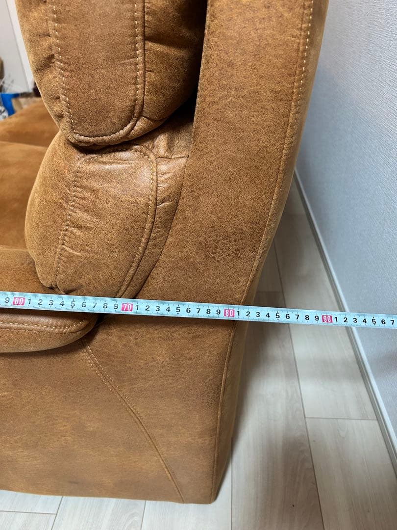 ブラウン 2.5人掛けソファ