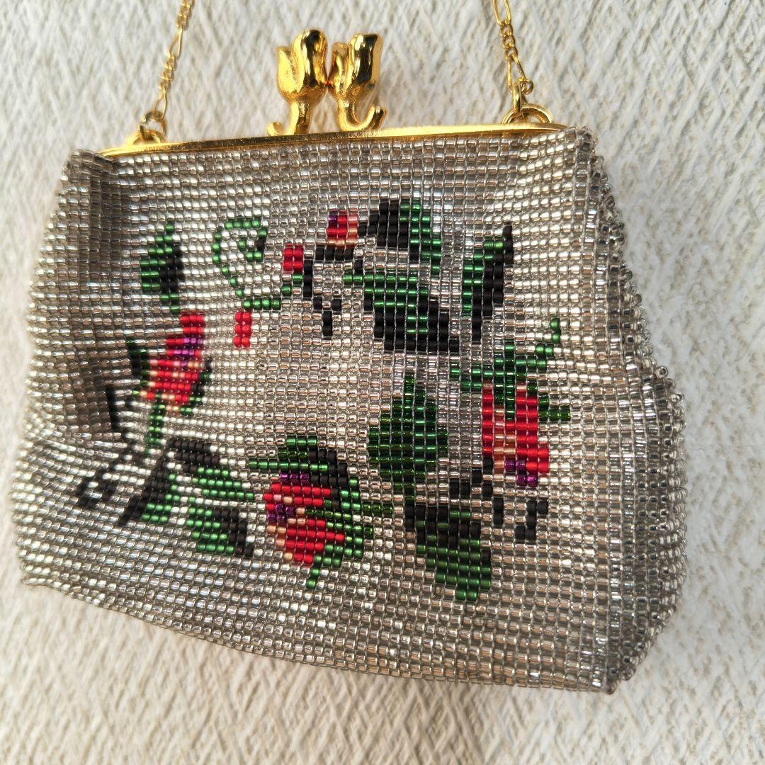 ビーズ織り　ミニミニポーチ