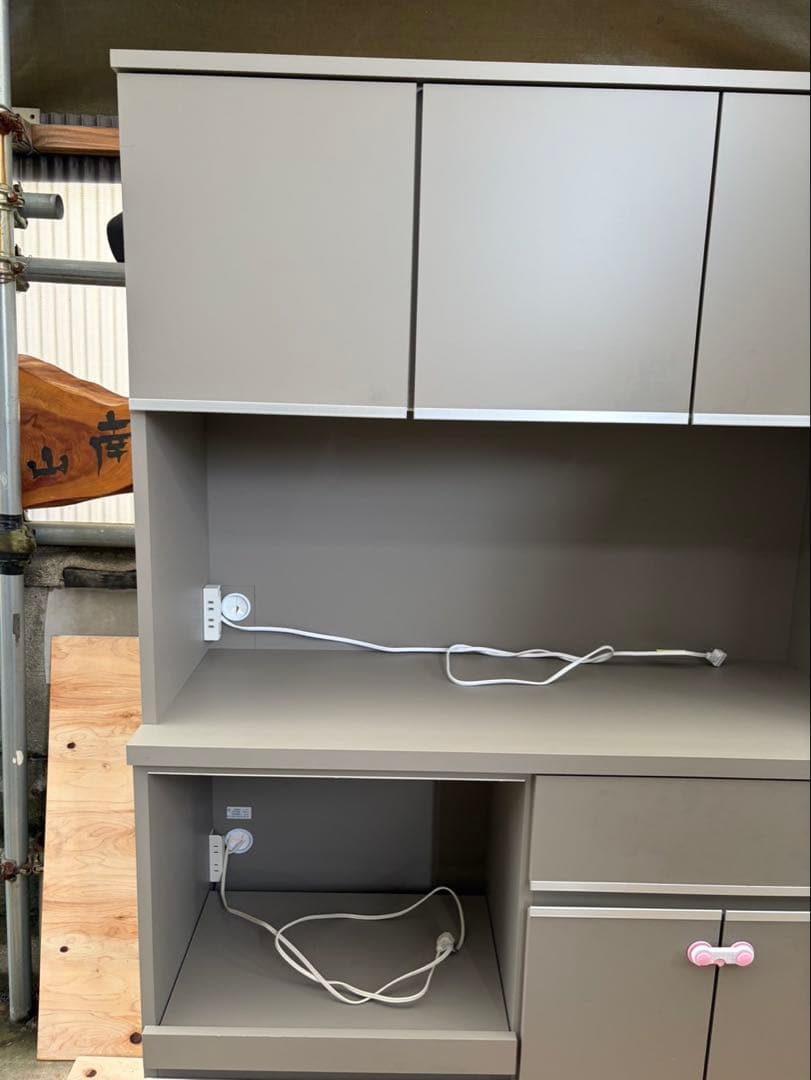 ■【商品名】KAGUCOCO　大川家具　カップボード　食器棚