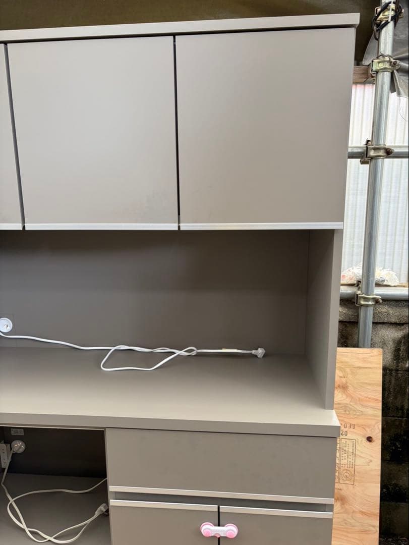 ■【商品名】KAGUCOCO　大川家具　カップボード　食器棚